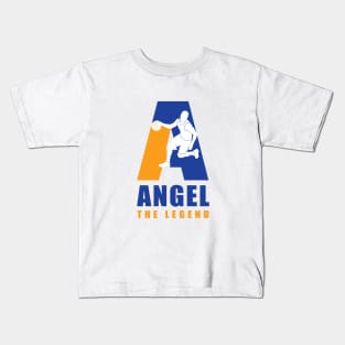 Angel Custom Player Basketball Your Name The Legend Kids T-Shirt